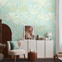 392061 Papier Peint Panoramique Jungle Oiseaux House of...