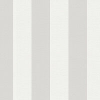 314031 Papier Peint Rayures et Vagues Blanc Gris Argent...