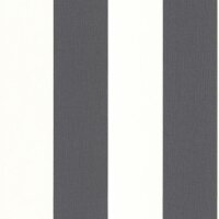 179050 Papier Peint Rayures Vagues Blanc Gris Argent AS...