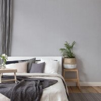 385116 Papier Peint Uni Structure Gris Argent Bleu...