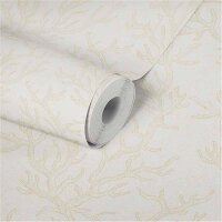 344971 Papier Peint Beige Crème Corail Sous-marin...