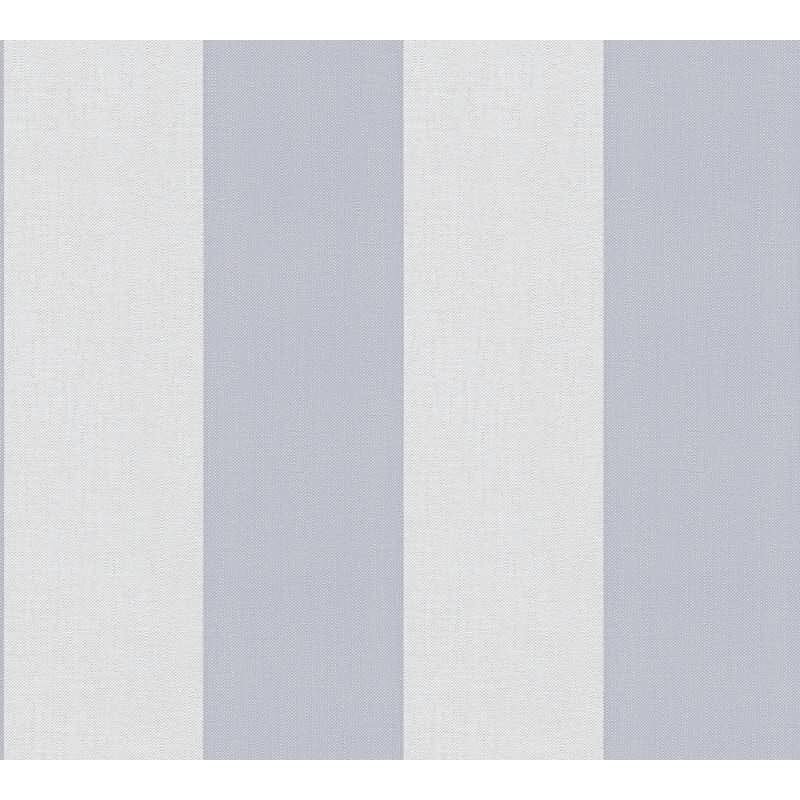 397935 Papier peint rayures gris bleu moderne AS Creation