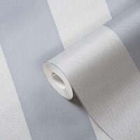 397935 Papier peint rayures gris bleu moderne AS Creation