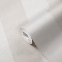 397966 Papier peint rayures beige cr&egrave;me...