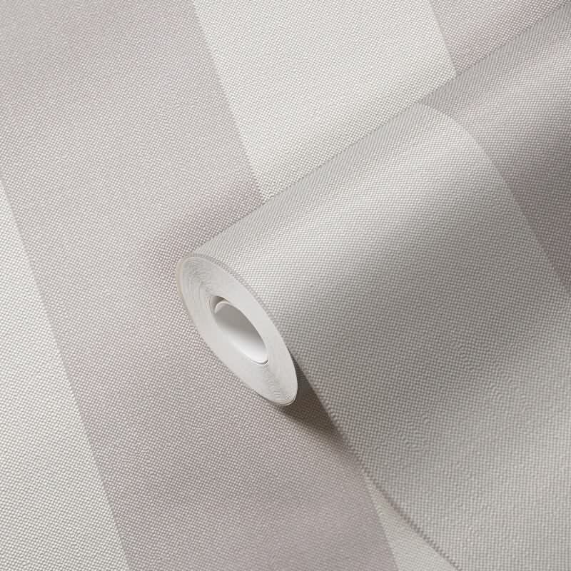 397973 Papier peint rayures beige crème gris lin moderne AS Creation